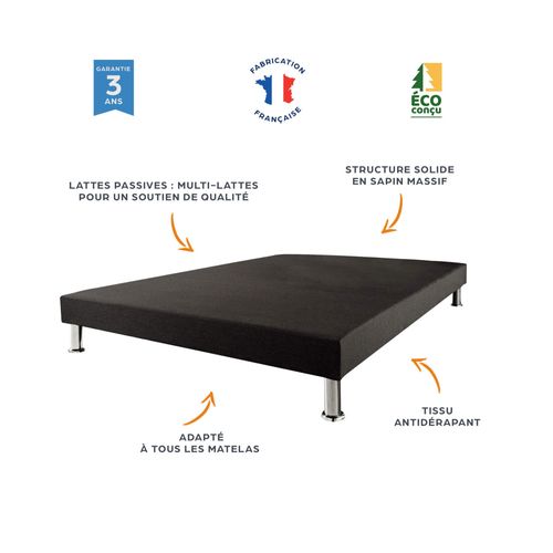 Sommier Tapissier + Tête 140x190 Deco