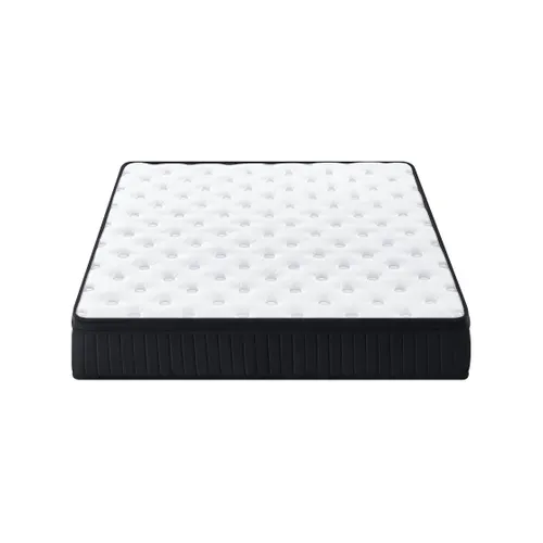 Matelas Ressorts Ensachés 180x200 Cm SOMNIAE , Accueil Mémoire De Forme, 30 Cm D'épaisseur, Noir