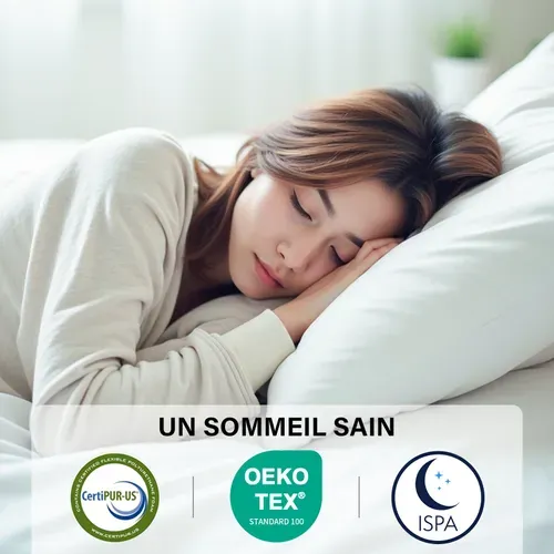 Matelas à Ressorts 140 X 190 Cm  - Épaisseur 22 Cm, Blanc