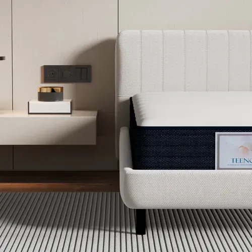 Matelas à Ressorts 140 X 190 Cm  - Épaisseur 22 Cm, Blanc