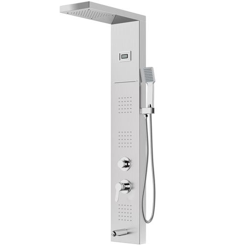 Colonne De Douche Hydromassante Avec Affichage LED De La Température, Mitigeur 5 Fonctions Avec