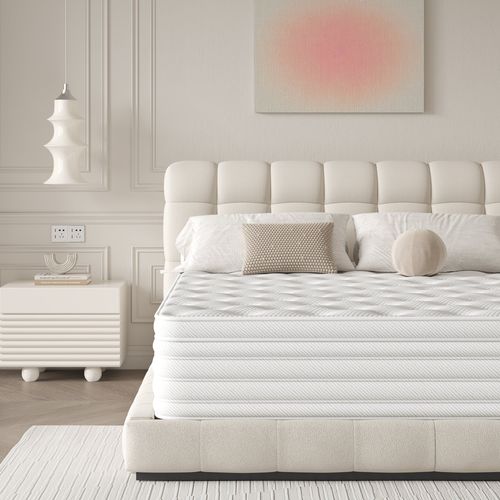 Matelas Hybride 140x200 cm Accueil mémoire de forme, Fermeté Moyenne H3/h4 - Epaisseur 32 cm