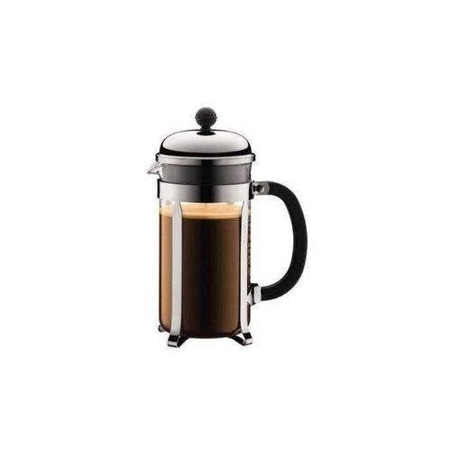 Cafetière à Piston Chambord 1 L (8 Tasses) - Verre Borosilicate, Cadre Chromé