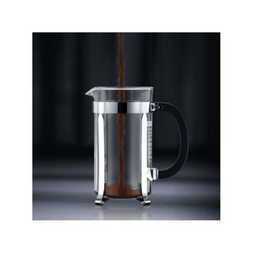 Cafetière à Piston Chambord 1 L (8 Tasses) - Verre Borosilicate, Cadre Chromé