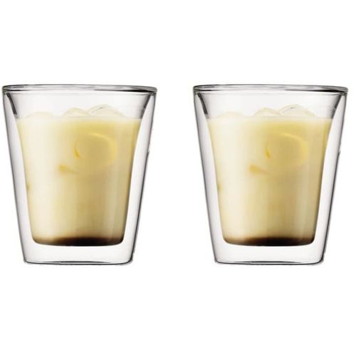 Set 2 Verres Double Paroi 200 Ml En Verre Borosilicaté - Isolation Thermique
