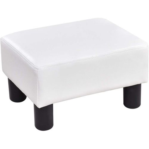 Deshome Minerva Pouf Repose-Pieds Cube 43x43x44cm Beige - Made In Italy Tabouret Salon