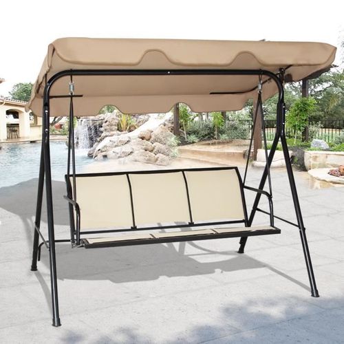 Chaise Longue Balancelle Jardin Balançoire Banc Jardin Balançoire à Bascule Banc 3 Places