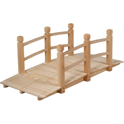 Pont De Jardin En Bois Pont D'etang Pond De Bassin Pont En Bois Décoration 150 X 67 X 55 Cm