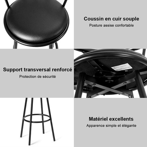 Ebern Designs Tabourets de bar pivotants à hauteur réglable Denan
