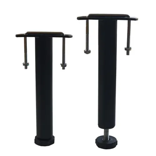 2 Pieds De Liaison Métal H 21 à 32 Cm Pour Sommier Métal