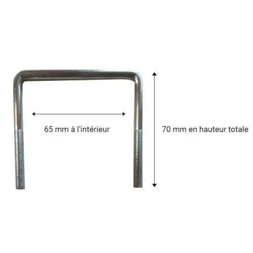 2 Pieds De Liaison Métal H 21 à 32 Cm Pour Sommier Métal