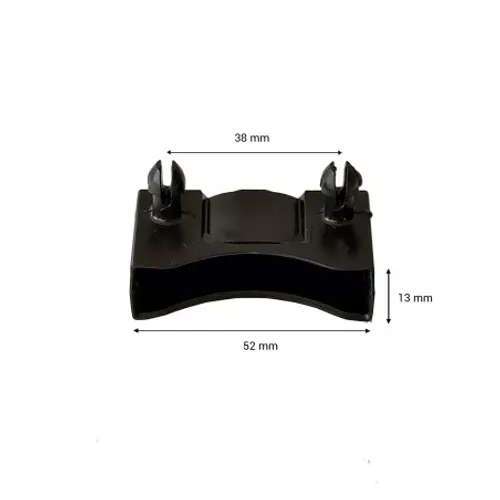 Lot De 1 Embout Noir Pour Lattes 48 X 8 Mm