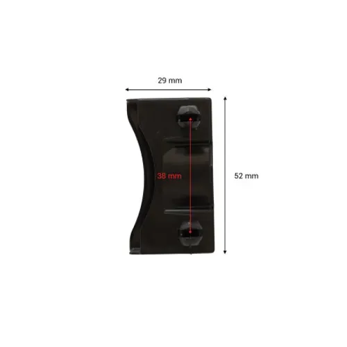 Lot De 1 Embout Noir Pour Lattes 48 X 8 Mm