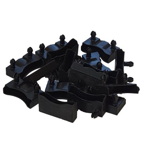 Lot De 10 Embouts Noir Pour Lattes 48 X 8 Mm