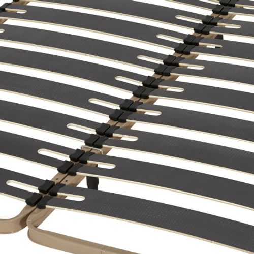 Sommier à Lattes + Pieds 2x80x200 C310 - 22 Lates Bois - Fabrication Française
