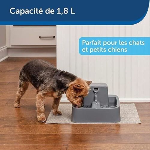 Fontaine à Eau 1,8 L - Double Filtration Et Débit Réglable