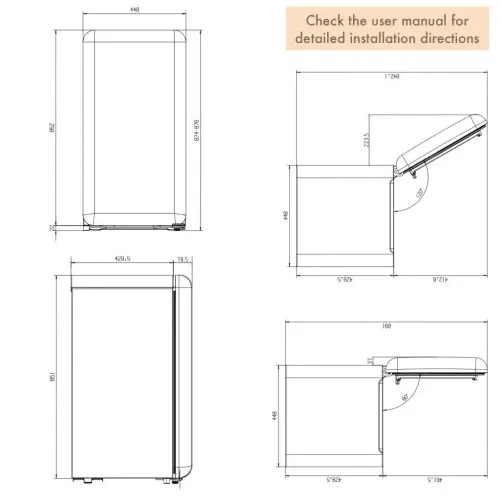 Réfrigérateur Table Top Rétro 91l Rouge Avec Compartiment Congélateur Intégré Lk90ttred