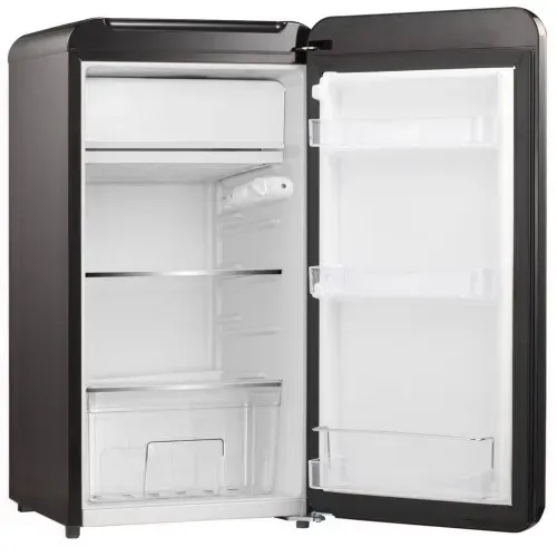 Réfrigérateur Table Top Rétro 91l Noir Avec Compartiment Congélateur Intégré Lk90ttblack
