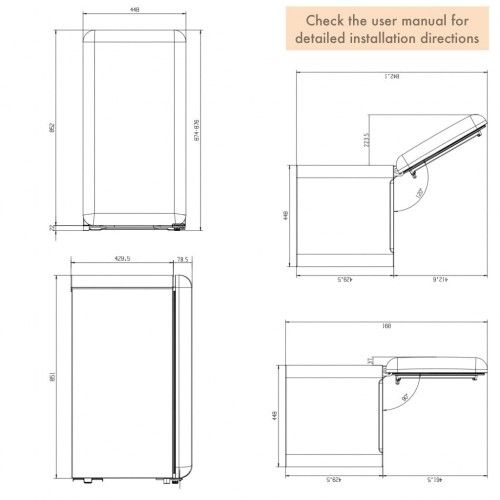 Réfrigérateur Table Top Rétro 91l Rose Avec Compartiment Congélateur Intégré Lk90ttpink