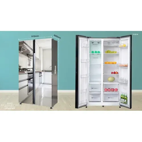 Réfrigérateur américain 500L LSSBS520MIR Doucy portes miroir