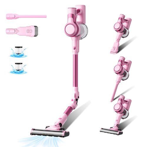 Aspirateur Balai Sans Fil, 33kpa, 320w, Rose