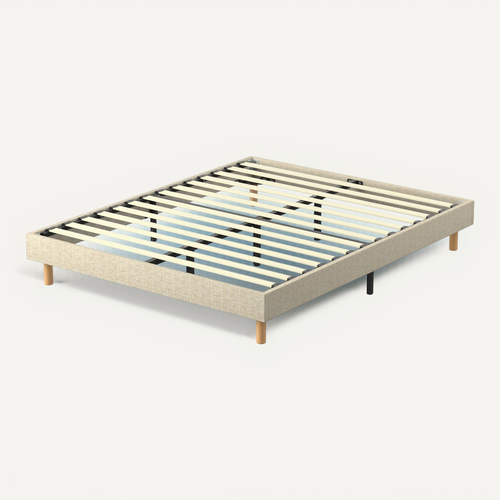 Sommier déco 160x200cm en kit, 14 Lattes, Comfort, Beige