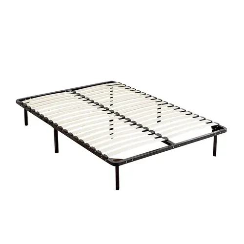 Ensemble Matelas à Ressorts 160x200 cm Epaisseur 22 cm + sommier à Lattes Sur Pieds