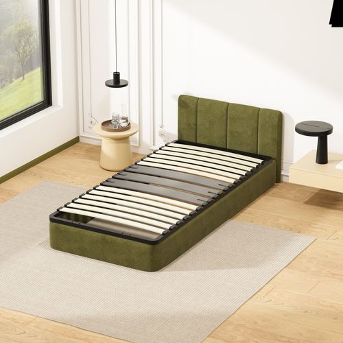 Cadre Lattes 90x200 Cm, 15 Lattes Peuplier Naturel