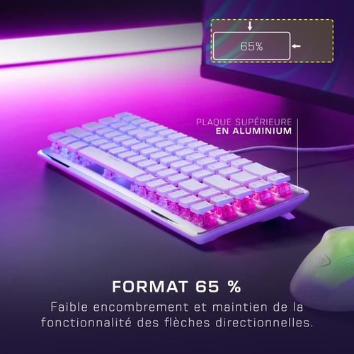 Clavier Gaming Optique Et Mécanique Sans Fil - Vulcan Ii Mini - Blanc