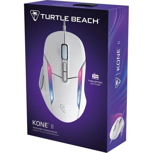 Souris Gaming Filaire - Kone™ Ii - 26 000 Dpi - 23 Fonctions Personnalisables - Blanc