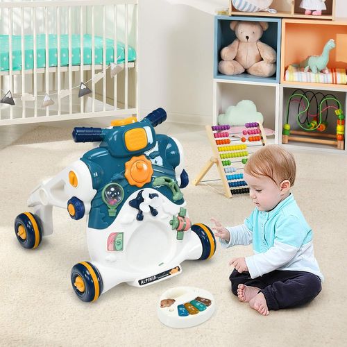 3 En 1 Trotteur Pour Apprendre à Marcher Pousseur Pour Enfants Avec Lumière Et Musique