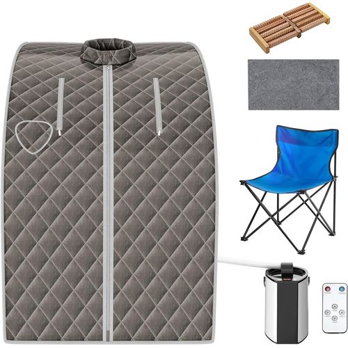 Cabine De Sauna Portable Pliable 3l Avec Télécommande, 9 Options De Minuterie