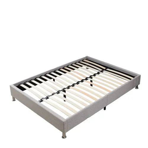 Ensemble 160x200cm Matelas à Ressorts Epaisseur 30 cm + Cadre De Lit Capitonné