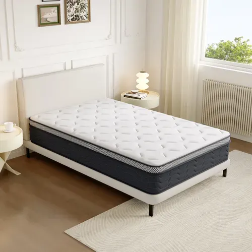 Matelas Ressorts 120x190 Cm, Confort, 7 Zones - 25 Cm D'épaisseur