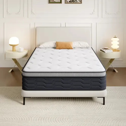 Matelas Ressorts 120x190 Cm, Confort, 7 Zones - 25 Cm D'épaisseur