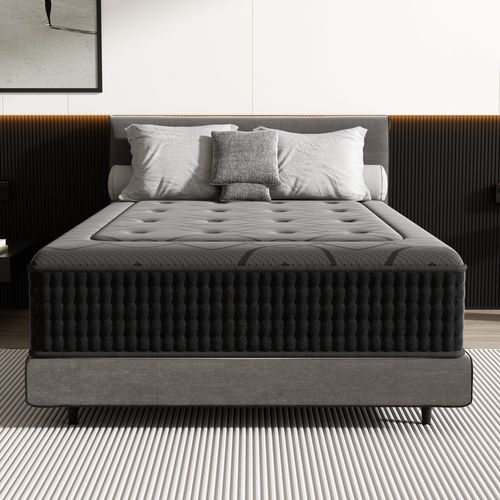 Matelas Ressorts 90x200 Cm De Forme En Mousse Et Ressorts, 30 Cm épaisseur