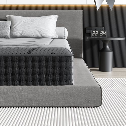 Matelas Ressorts 90x200 Cm De Forme En Mousse Et Ressorts, 30 Cm épaisseur