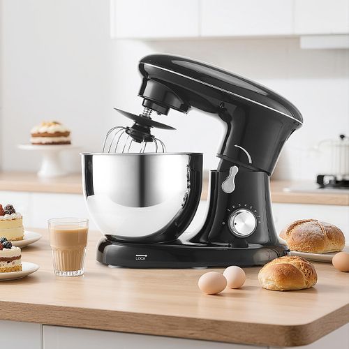 Robot pâtissier 5L 1400 W Noir Avce 3 Accessoires Pratiques