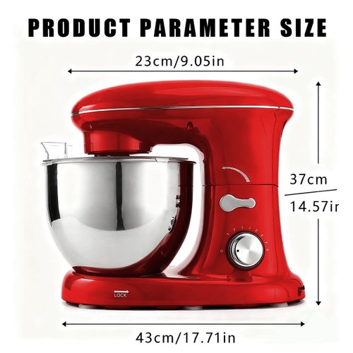 Robot pâtissier 5L 1400w Avce 3 Accessoires Pratiques
