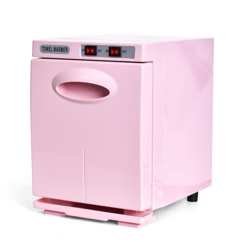 Chauffe-serviettes 5l Température Élevée 82° Sèche-serviettes Uv Pour Salons De Beauté Spas Rose