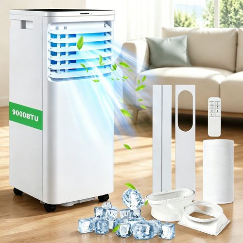 Climatiseur Mobile 3-en-1 9000 Btu 980w Avec Télécommande