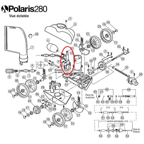 Mât D'alimentation Coudé De Rechange Pour Polaris 280/380 - K30