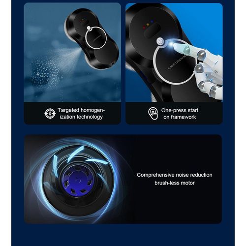 Robot Nettoyeur vitres Hcr-10, Réservoir D'eau 30 Ml Aspiration  2800 Pa - Noir