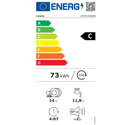 Lave-vaisselle Encastrable Ormes Lfdw1446dbi 14 Couverts 47db