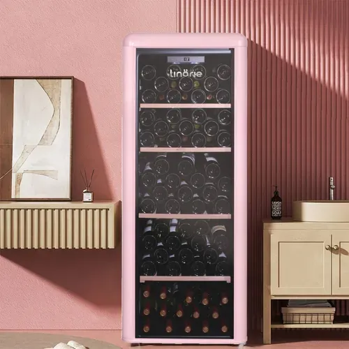Loire - Cave à Vin Linarie Ljcv106pink Vintage Mono Température 106 Bouteilles Rose