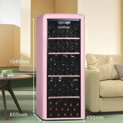 Loire - Cave à Vin Linarie Ljcv106pink Vintage Mono Température 106 Bouteilles Rose