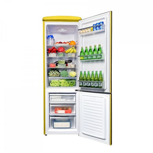 Réfrigérateur Congélateur Retro Ljco250lemon 244 Litres Lemon