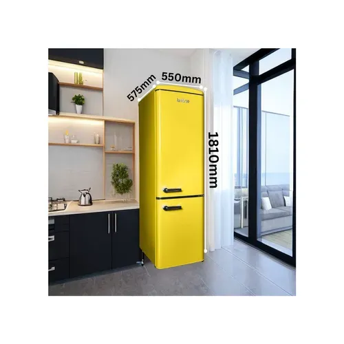 Réfrigérateur Congélateur Retro Ljco250lemon 244 Litres Lemon