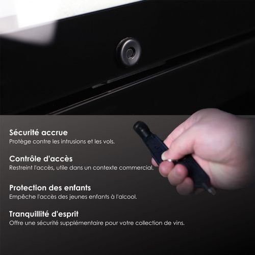 Cave à Vin Service Agcv140vn2z2d Multi-températures Lecépage 220 Bouteilles 2 Portes 438 Litres