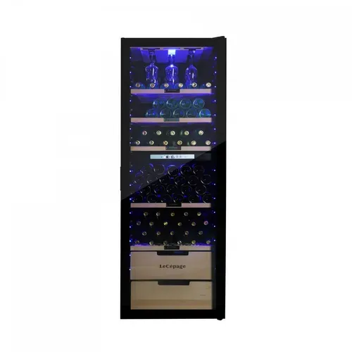 Cave à Vin Service Agcv230vn2z1d Multi-températures Lecépage 173 à 231 Bouteilles 2 Zones 442 Litres